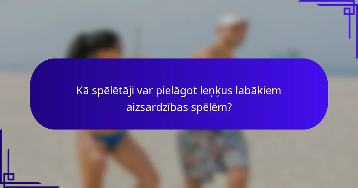 Kā spēlētāji var pielāgot leņķus labākiem aizsardzības spēlēm?